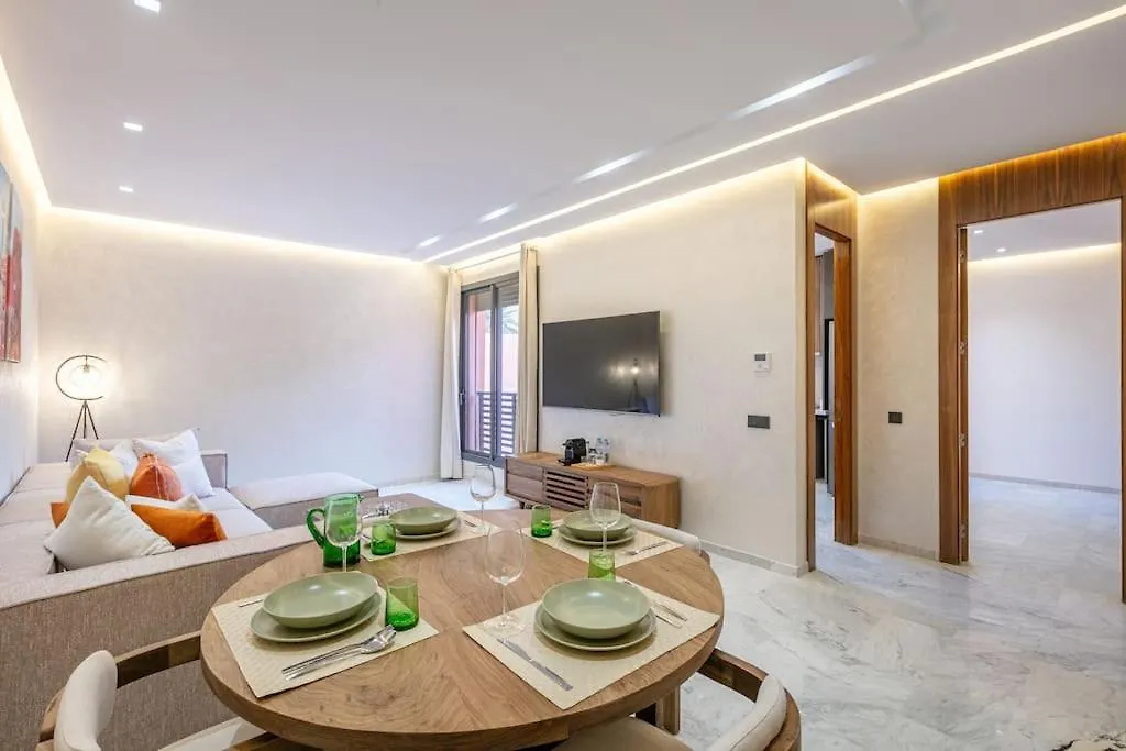 Contemporary Luxe, Heart Of Gueliz Fibre Optq Iptv Apartment Marrakesh