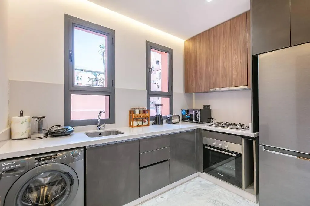 Contemporary Luxe, Heart Of Gueliz Fibre Optq Iptv Apartment Marrakesh 0*,  Morocco