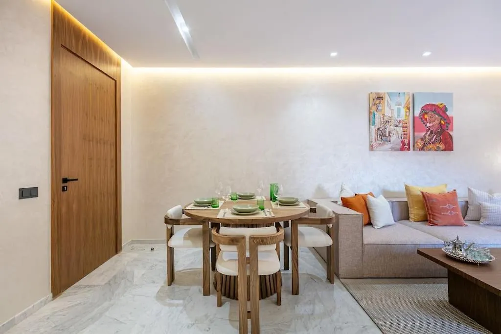 Contemporary Luxe, Heart Of Gueliz Fibre Optq Iptv Apartment Marrakesh